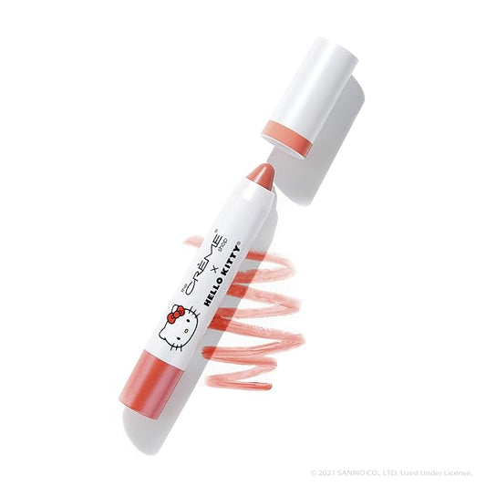 The Crème Shop x Hello Kitty | Hello Lippy Moisturizing Tinted Lip Balm (Peach Pout)-Velvo Beauty