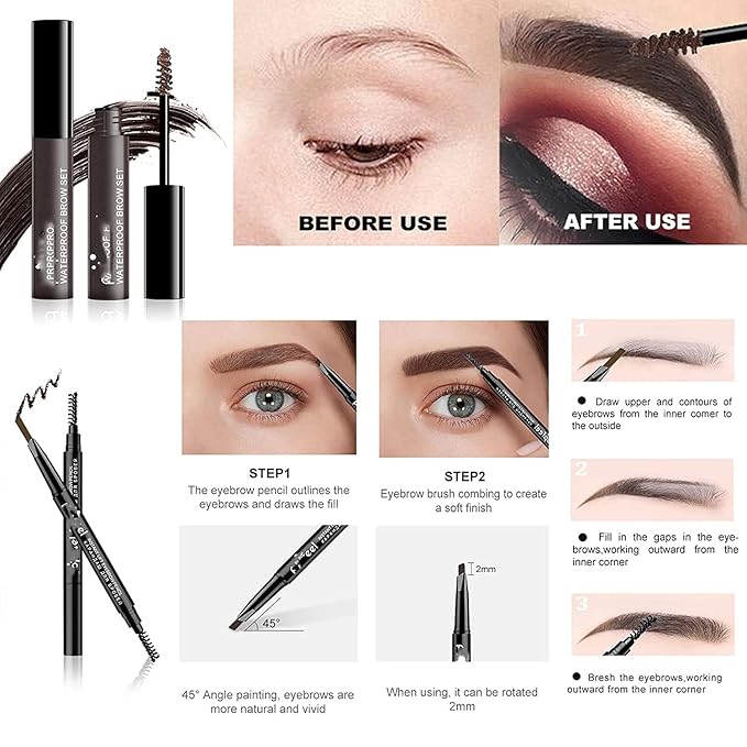 MAEPEOR All In One Makeup Kit for Girls Women 27 Piece Full Makeup Gift Set with Eyebrow Pencil Eyeliner Eyeshadow Palette Mascara Foundation Concealer Lip Gloss Lipstick Makeup Remover Makeup Brush (POP004B)-Velvo Beauty