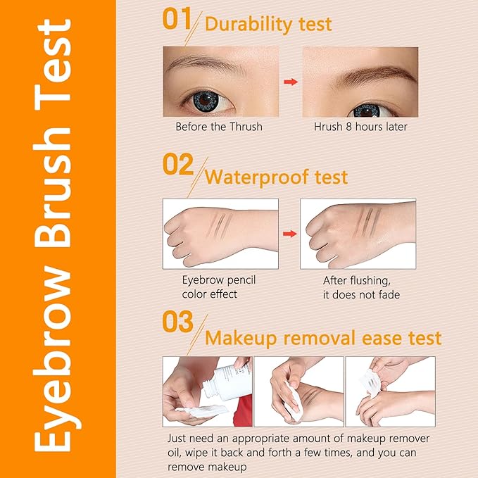 2025 Upgraded Magic Eyebrow Pencil for Women, Long-Lasting Ultra-Fine Tip Waterproof Eye Brow Pencils with 4 Fork, Smudge-Proof Natural Brow Makeup for Women - Light Brown-Velvo Beauty