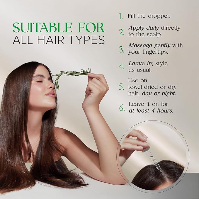 Hair Serum for Hair Growth Serum Women Made in USA - Scalp Serum for Hair Growth Non-Greasy Rosemary & Amla Hair Care - Natural 1 Fl.Oz Hair Loss Treatments for Women Regrowth Treatment-Velvo Beauty