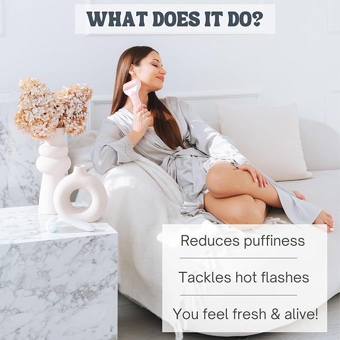 Ice Roller for Face Premium Facial Ice Roller with Carry Case and 2X Rollers for Long Lasting Cold - Eye Roller for Puffy Eyes & Cold Massage for Migraines (Pink (with case))-Velvo Beauty