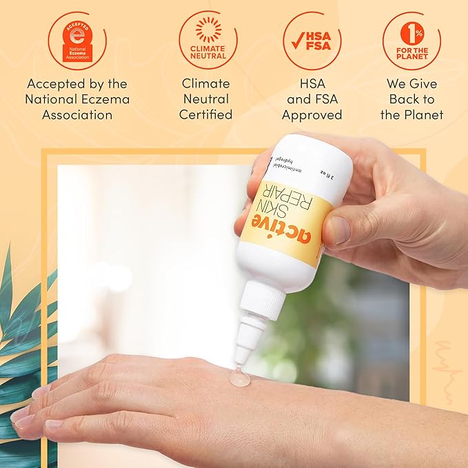 Active Skin Repair First Aid Healing Skin Hydrogel - Natural & Non-Toxic Repairing Ointment with Hypochlorus Acid for Minor Cuts, Wounds, Scrapes, Rashes, Sunburns, & More, 3 oz-Velvo Beauty