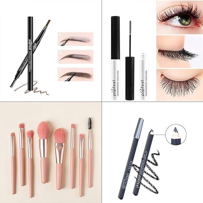 All-in-one Makeup Set Holiday Gift Surprise | Full Makeup Kit for Women Essential Starter Bundle Include Eyeshadow Palette Lipstick Blush Concealer Face Powder Eyeliner Mascara Soft Brush-Velvo Beauty