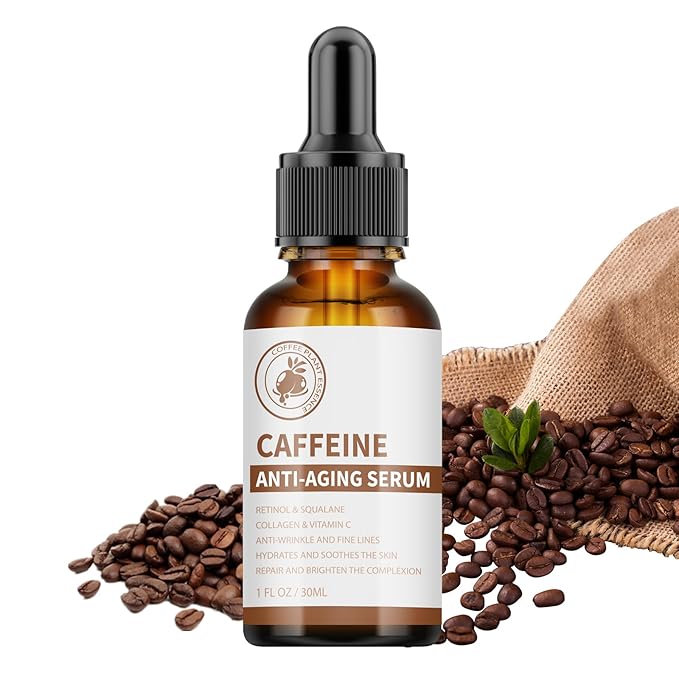 Caffeine Eye Serum Under Eye Treatment Serum for Moisturizing Anti-Aging Brightening Eye Serum, Caffeine Eye Cream for Wrinkles, Dark Spots and Dark Circles Beauty Skin Care-Velvo Beauty
