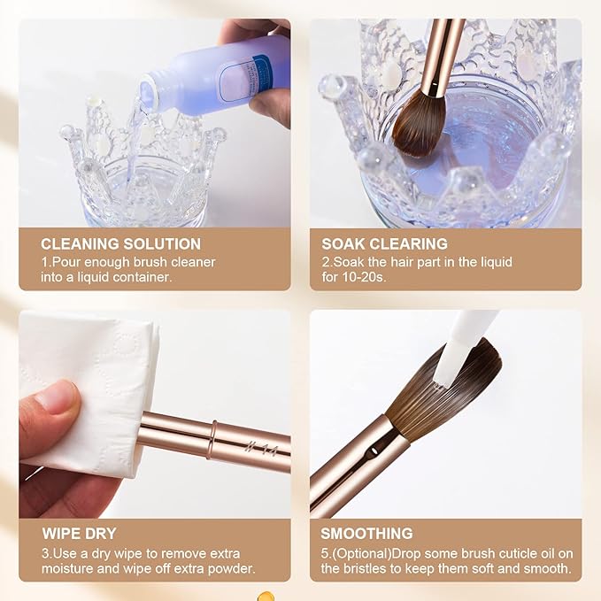 Acrylic Nail Brush Size 8,KEMEISI 100% Pure Kolinsky Nail Art Brushes Sturdy Handle Oval Shaped Acrylic Powder Nail Design Tools for Professional Manicure DIY Home Salon (Gold)-Velvo Beauty