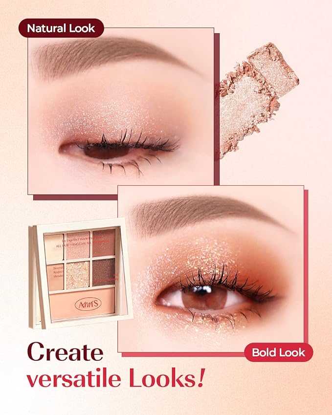 AMTS Off Sienna & Authentic Amber Eyeshadow Palettes Set, Valentine's gifts for teen girls, women | Matte Shimmer Metallic, Long Lasting-Velvo Beauty