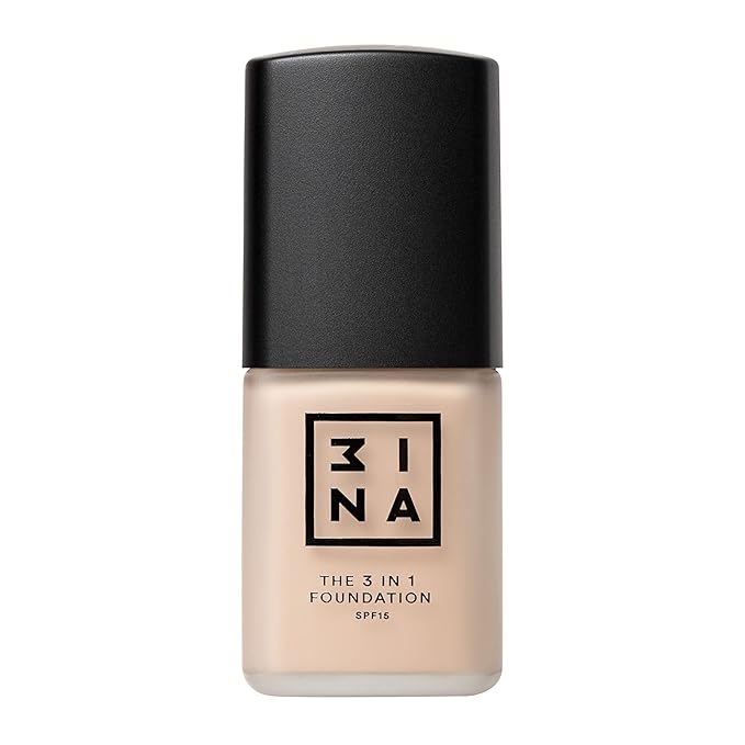 3INA The 3-In-1 Foundation 203 - Vegan Formula - Combination Of Primer, Concealer And Foundation - Medium Coverage - Natural Finish - Perfect For Covering Lines And Blemishes - Long Lasting - 1.01 Oz-Velvo Beauty