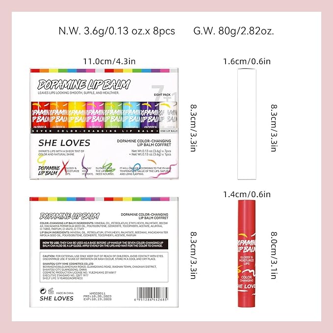 Tinted Lip Balm, Lip Moisturizer For Very Dry Lips, Lip Balm Hydrating, 8pcs Color Lip Balm Set Nourishing Cracked Lips, Lip Tint Lip Care Products Birthday Gifts Set For Teens-Velvo Beauty