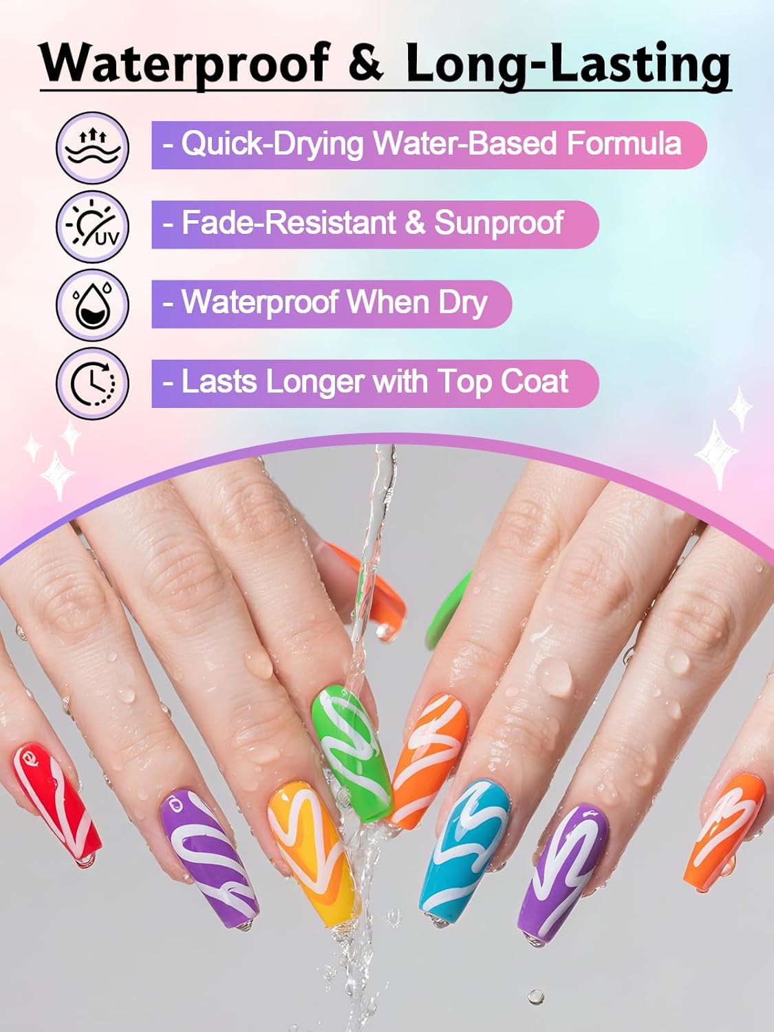 Kalolary 1PCS White Nail Art Pens，0.7mm Nail Polish Pens Quick Dry Long-last Nail Graffiti Dotting Painting Liner Nail Art Markers for DIY Nail Art Design-Velvo Beauty