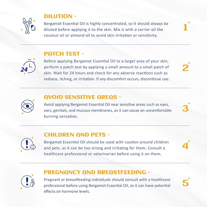 HIQILI Bergamot Essential Oil for Diffuser, Skin, Hair, DIY, 100% Pure & Natural, Travel Size - 0.33 Fl Oz (10 mL)-Velvo Beauty