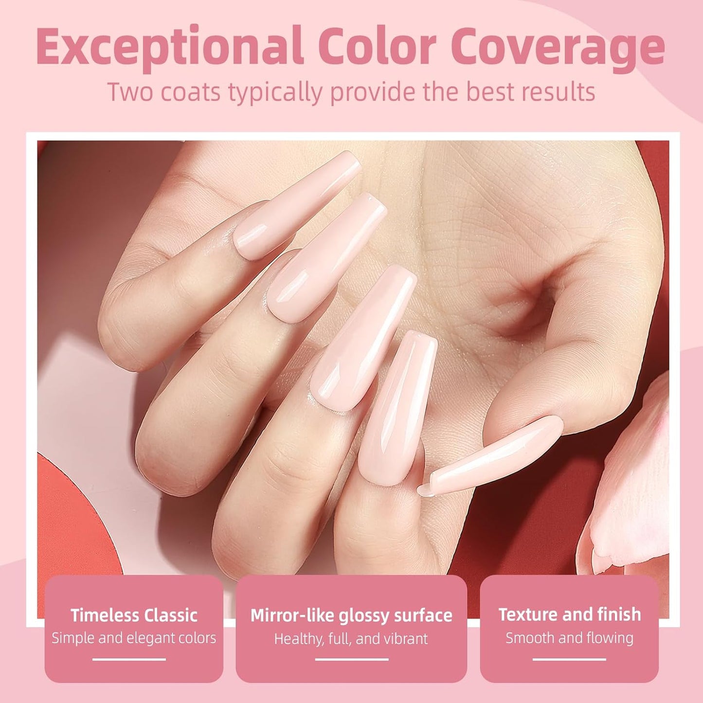 Major Dijit Light Pink Quick Dry Regular Nail Polish - Nail Art Lacquer, 0.41 Fl Oz-Velvo Beauty