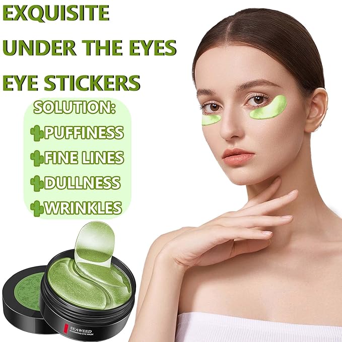 30 Pairs Under Eye Masks,Moisturizing Hydrating Under Eye Patches for Puffy Eyes,Under Eye Treatment for Dark Circles Eye Bags Fine Lines,Eye Skin Care Products for Women & Man-Velvo Beauty