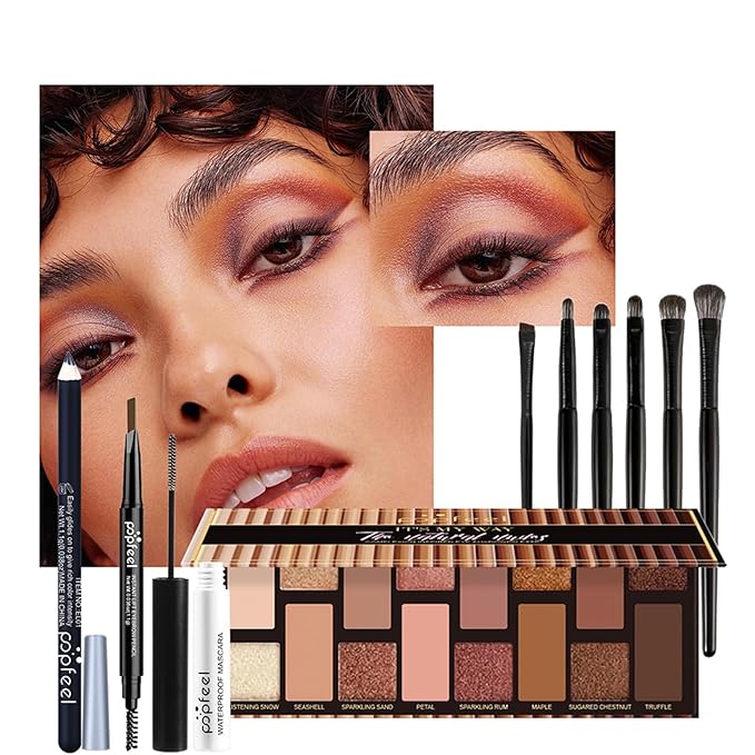 All in One Professional Makeup Kit for Women Girls Holiday Makeup Gift Sets Xmas Essential Bundle Include Eyeshadow Palette Lipstick Blush Concealer Eyeliner Mascara Brush Eyebrow Pencil-Velvo Beauty