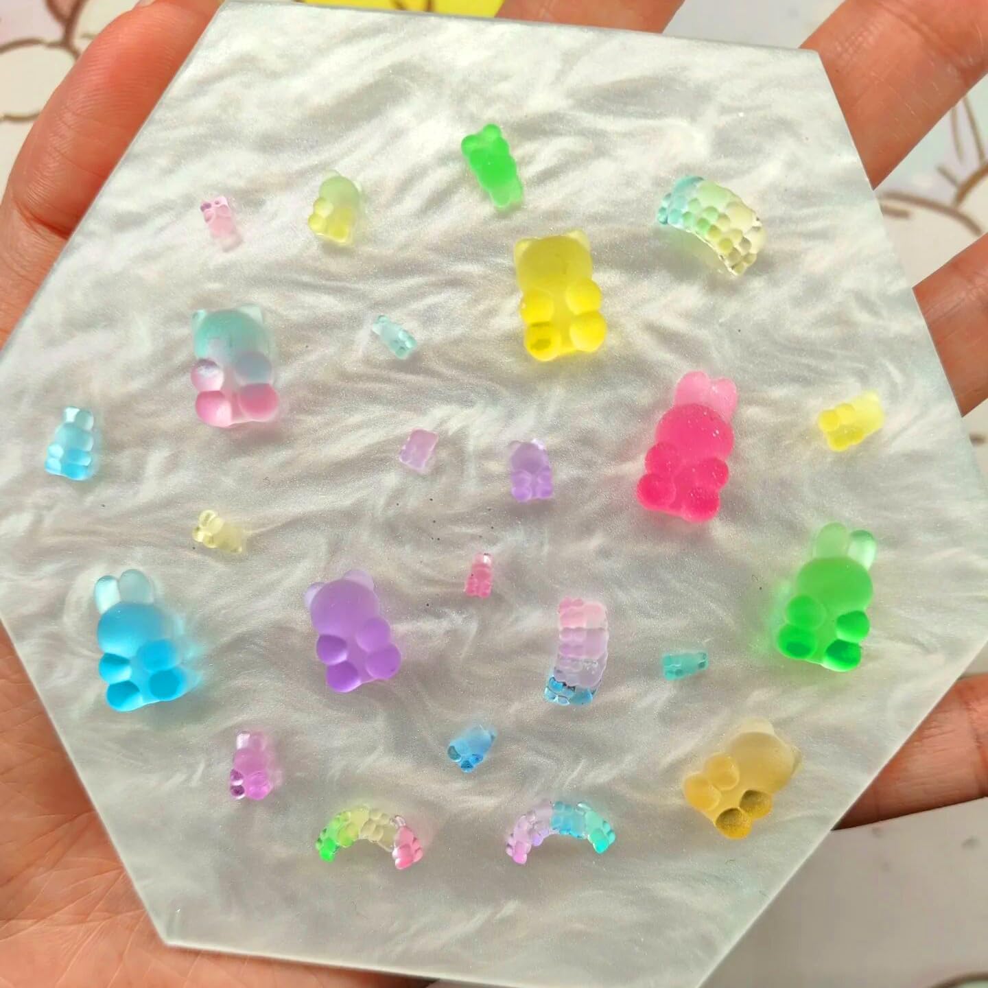 Silicone Nail Art Molds Cute Little Bear Charm Design Carving Template Resin Mold Nail Accessories for Women DIY Manicure Supplies-Velvo Beauty