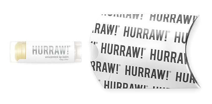 Hurraw! Unscented Lip Balm: Organic, Certified Vegan, Cruelty and Gluten Free. Non-GMO, 100% Natural Ingredients. Bee, Shea, Soy and Palm Free. Made in USA-Velvo Beauty