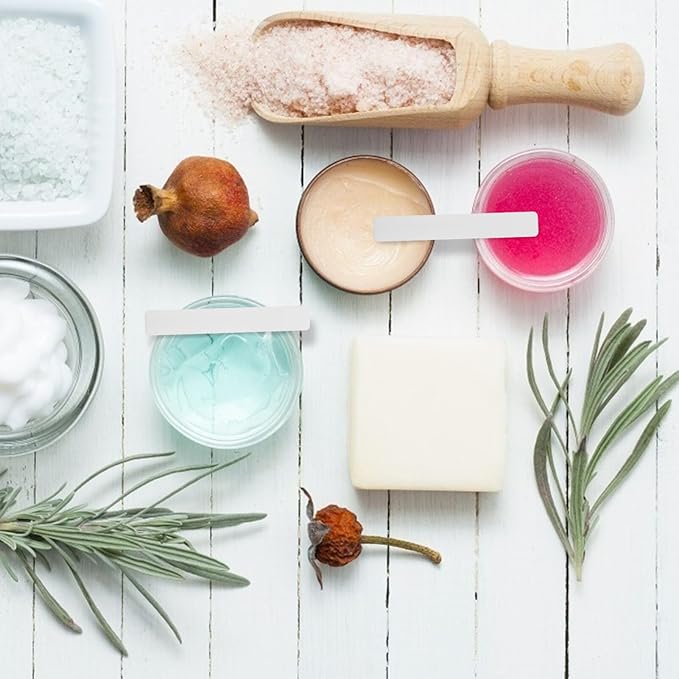 50pcs Soft Film Stick Cream Spoon Cream Spatulas Beauty Spoons Plastic Scrapers Face Mask Scrapers Makeup Spatulas Cosmetic Scrapers Beauty Accessories Beauty Supplies Makeup Tools-Velvo Beauty