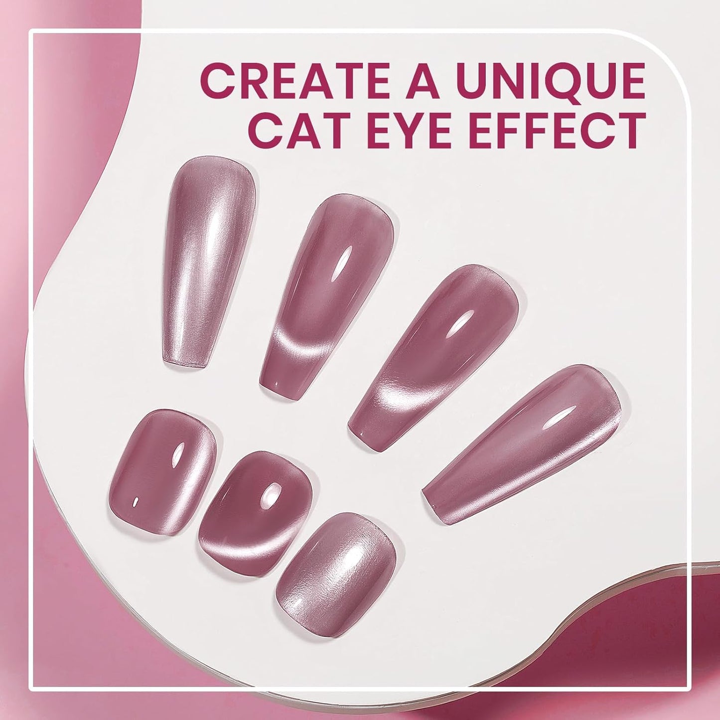 Quick Dry Cat Eye Nail Polish Non Gel Fast Air Dry Glitter Magntic Nail Polish Cats Eye Toe Fingernail Air Drying Fast Lacquer Manicure Gift For Women Girls 16ml, 0.54fl oz-Velvo Beauty