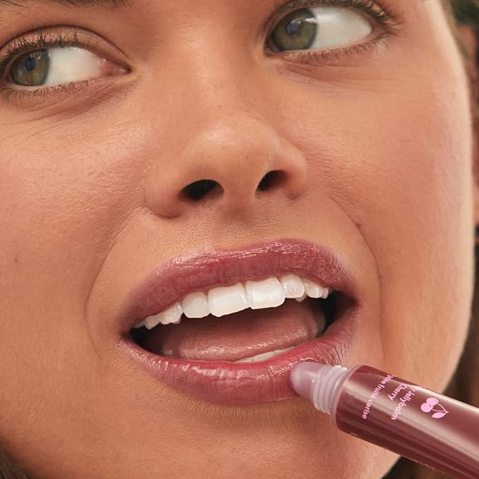 Lanolips Fruity Jellybalm, Cherry - Tinted Lip Balm to Deepen, Brighten & Enhance - Moisturizing Lanolin Lip Balm & Lip Gloss for Everyday Lip Care (10g / 0.35oz)-Velvo Beauty