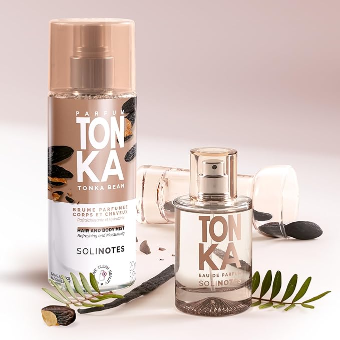 Solinotes Tonka Perfume for Women & Men, 1.7 Fl Oz/ 50 ML Eau De Parfum, Delicate Floral and Soothing Scent with Premium Ingredients - Clean Perfume, Cruelty Free, Vegan, Made in France-Velvo Beauty