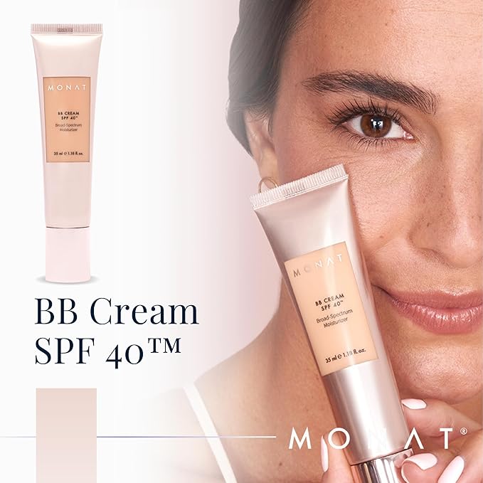 Monat BB Cream SPF 40 - Sand Broad-Spectrum Moisturizer, Lightweight Tinted Coverage, Fragrance-Free, 35ml/1.18 fl. oz.-Velvo Beauty