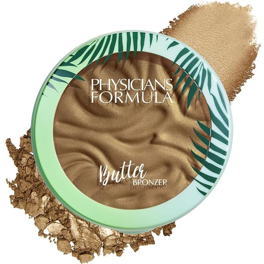 Physicians Formula Murumuru Butter Bronzer, Moisturizing, Nourishing Murumuru Butter for Silky Glow, Dermatologist Tested, Hypoallergenic, Vegan & Cruelty-Free - Brazilian Glow-Velvo Beauty