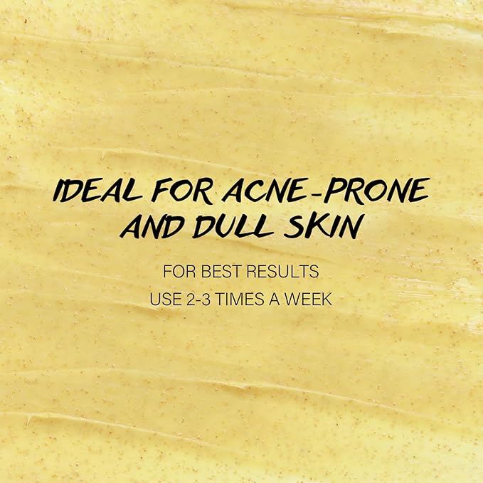 Lemon Face Scrub with Glycolic Acid Microdermabrasion Facial Scrub AHA Exfoliating for Women Men Safe Vegan Improves Acne Blackheads Soft Soothing without Irritation-Velvo Beauty