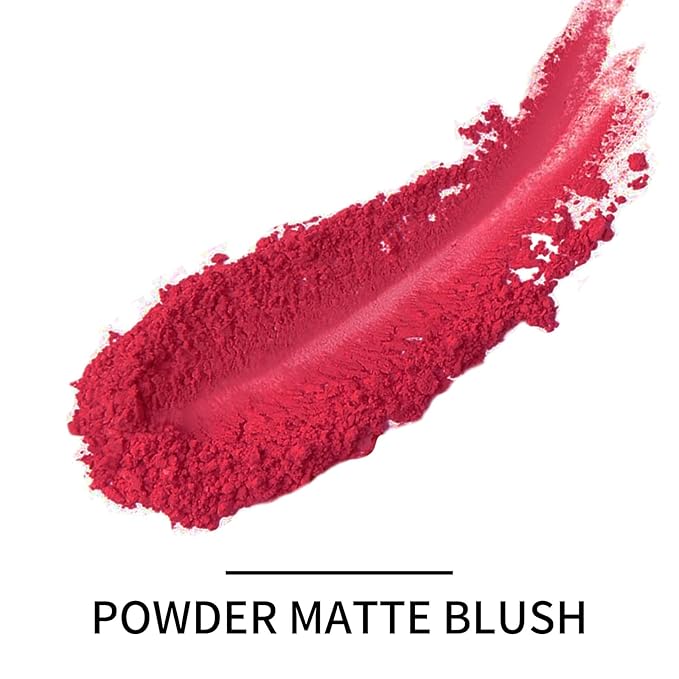 Boobeen Powder Blush Matte Blush, Highly Pigmented Beauty Cream Blush Palette for Create A Natural Cheek Flushed Look, Rich Colors-Velvo Beauty