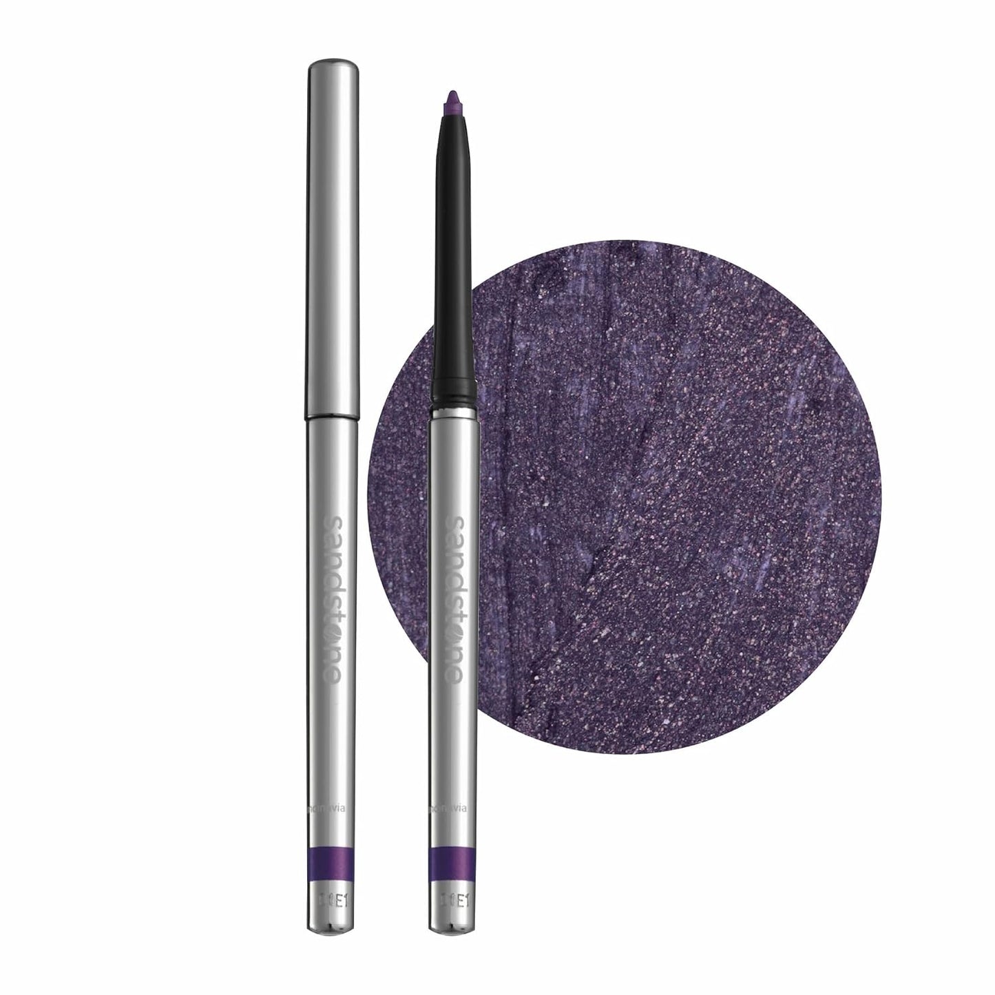 Hypoallergenic Waterproof Eyeliner - Fragrance Free Metallic Eye liner - Vegan and Cruelty Free Eye Pencil - Eyeliner Pencil for Sensitive Eyes (Purple Space)-Velvo Beauty