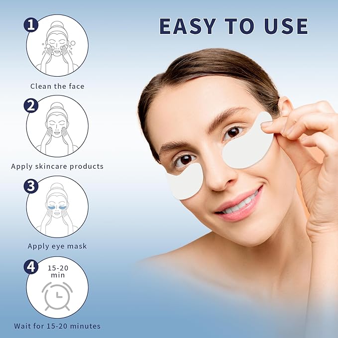 Under Eye Patches 5 Pairs Rreusable Under Eye Patches with Lifting Effect to Reduce Wrinkles and Fine Lines-Velvo Beauty