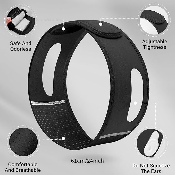 Reusable V Line Lifting Mask with Chin Strap for Sleeping,Face Lift Prevent Sagging, Jaw Exerciser,Black,M-Velvo Beauty