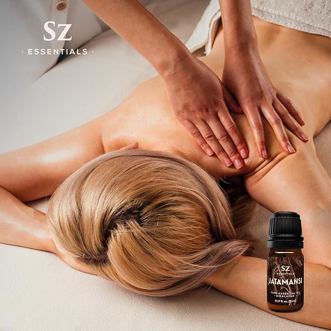 Jatamansi Essential Oil aka Spikenard - 100% Pure & Undiluted - Extracted from Nardostachys Jatamansi - Strong & Powerful Scent with Earthy Overtones - Therapeutic Grade - 0.17oz-Velvo Beauty