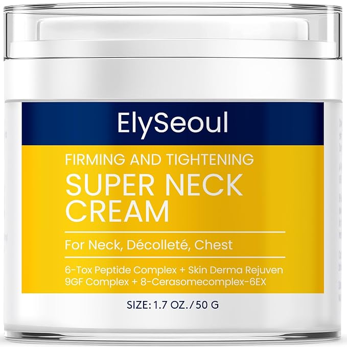 Korean Neck Cream for Firming & Tightening: Neck & Chest Anti-Aging Treatment for Crepey Sagging Skin & Wrinkles-Velvo Beauty