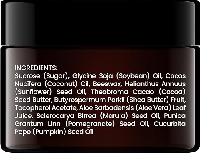 Brooklyn Botany Lip Scrub Exfoliator 1 oz – Lip Moisturizer for Dry Lips and Chapped Lips – Gentle Lip Exfoliator for Smooth and Brighter Lips – Vanilla Flavor-Velvo Beauty