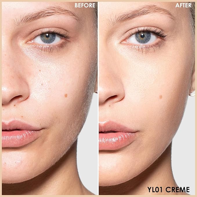 FOCALLURE FIX CORRECTOR Concealer Stick, Full Coverage Concealer Makeup, Color Corrector for Dark Circles, Including Replaceable Applicator, YL01 CREME-Velvo Beauty