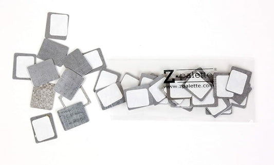 Square Metal Stickers 26mm 30-Pack for Non-Magnetized Makeup Pans-Velvo Beauty