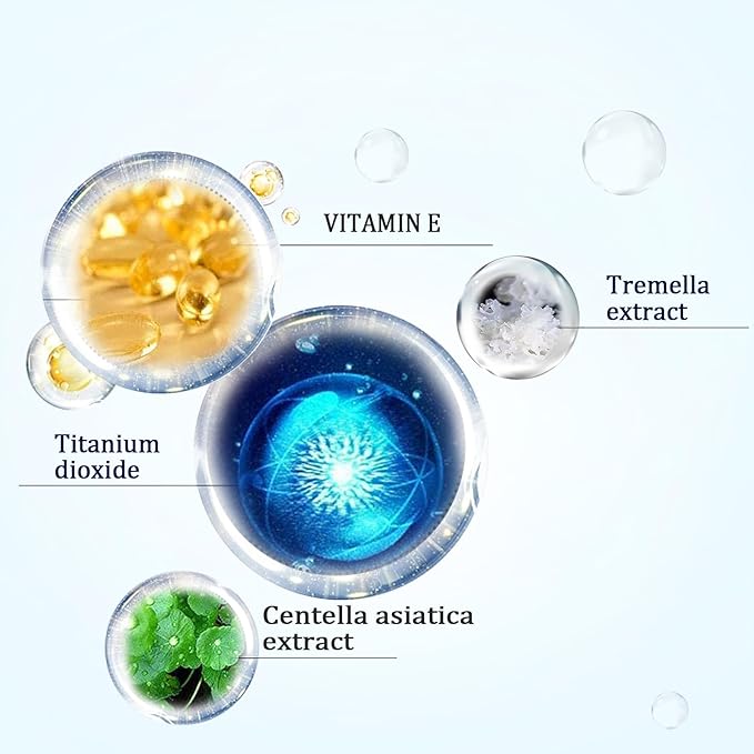 CC Cream Foundation Mushroom Head Air Cushion Face Makeup Moisturizing Concealer Waterproof Oil Control Long-Lasting Nude Makeup Even Skin Tone for All Skin Types (Light Brown)-Velvo Beauty