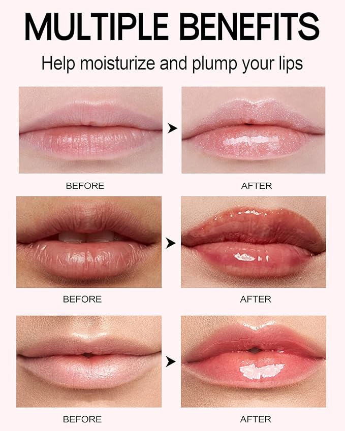 Spicy Lip Gloss Plumper Glossy Lip Lipstick, Lifter Gloss, Hydrating, Volumizes, High-Shine, Lip Plumping Lip Glaze Lip Makeup, Plump & Pout Lip Plumper for Women Girls (#04)-Velvo Beauty