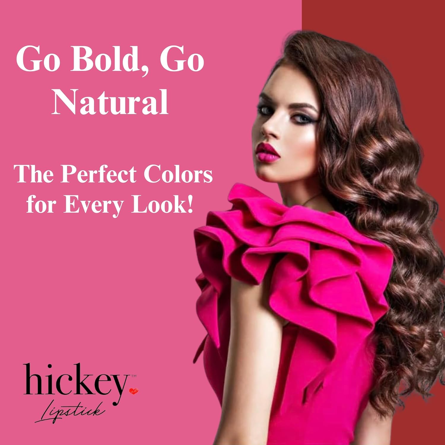 Hickey Lipstick Organic, Long Lasting Gluten Free Lipstick REFILL Collection THE VAULT COLLECTION - 8 Refill Shades Red, Hot Pink, Nude, Light Pink, Coral, Berry, Mauve, Terracotta-Velvo Beauty