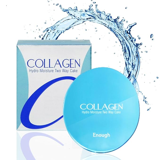 Enough Collagen Hydro Moisture Two Way Cake SPF25 PA++ #21 (including Refill) 13g-Velvo Beauty