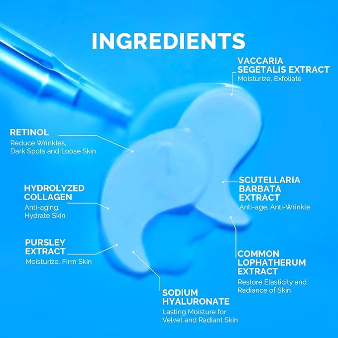 CCbeauty Under Eye Patches for Dark Circles and Puffiness - Hyaluronic Acid Under Eye Mask with Collagen for Wrinkles, Hydrating Eye Masks Skincare for Dry Eye & Eye Bags, 30 Pairs-Velvo Beauty