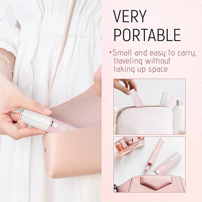 Rechargeable Facial Hair Remover for Women: 2-in-1 Device for Shaping Eyebrows and Removing Face Peach Fuzz (Gradient Pink)-Velvo Beauty