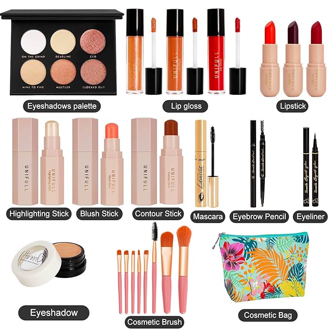 All In One Makeup Kit, Makeup Kit for Women Full Kit,Multipurpose Women's Makeup Sets,Beginners and Professionals Alike,Easy to Carry-Velvo Beauty