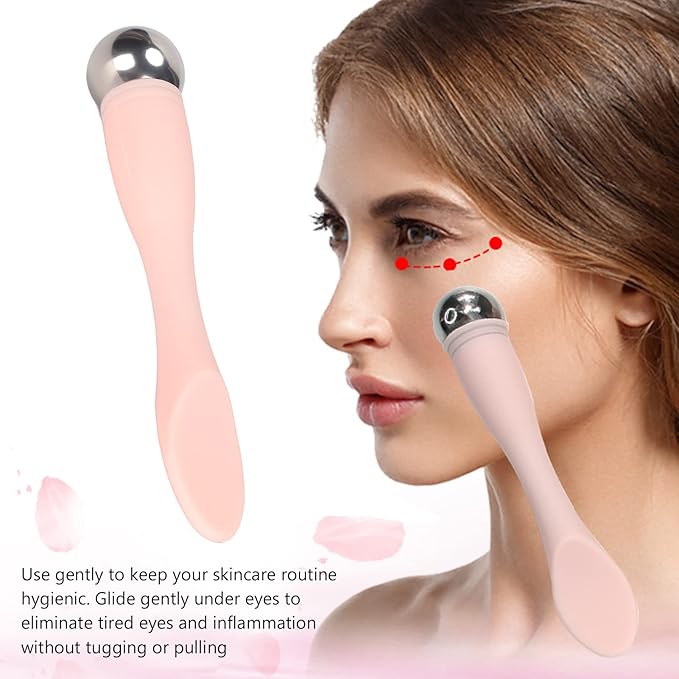Eye Cream Massage Sticks, ye Cream Applicator Eye Anti Wrinkle Eye Fatigue Relief Massage Stick for Facia Treatments and Masks Cream Scoop Cosmetic Tool-Velvo Beauty