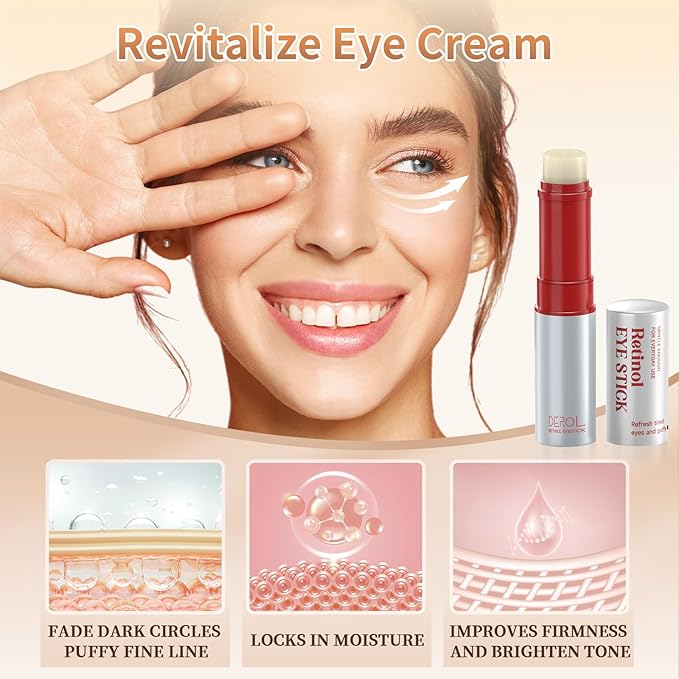 Retinol Eye Cream, Wrinkle Repair Eye Cream for Dark Circles, Under Eye Bag Cream with Retinol & Hyaluronic Acid, Eye Cream Anti Aging to Fight Fine Lines, Reduce Eye Bags,Wrinkles in 3-4 Weeks-Velvo Beauty