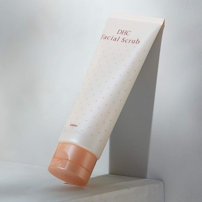 DHC Facial Scrub, Gentle Exfoliating Scrub, Creamy Microbead-Free Cleanser, Smooth, Hydrating, Clearer-Looking Complexion, Ideal for All Skin Types, 3.5 oz. Net wt.-Velvo Beauty