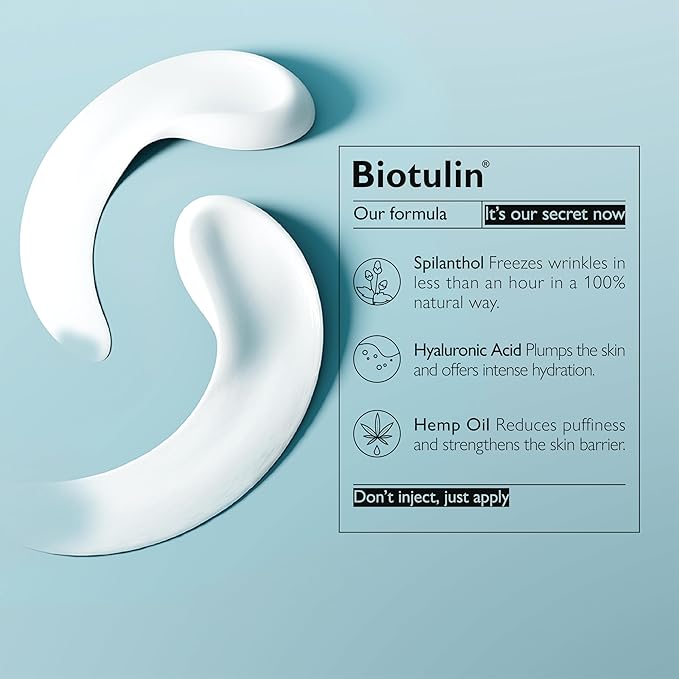 Biotulin - EyeMatrix 0.5 oz - Anti-wrinkle moisturizing cream with concentrated Spilanthol and Hyaluronic Acid - Smoothed eye contours, refreshed look, and reduced dark circles-Velvo Beauty