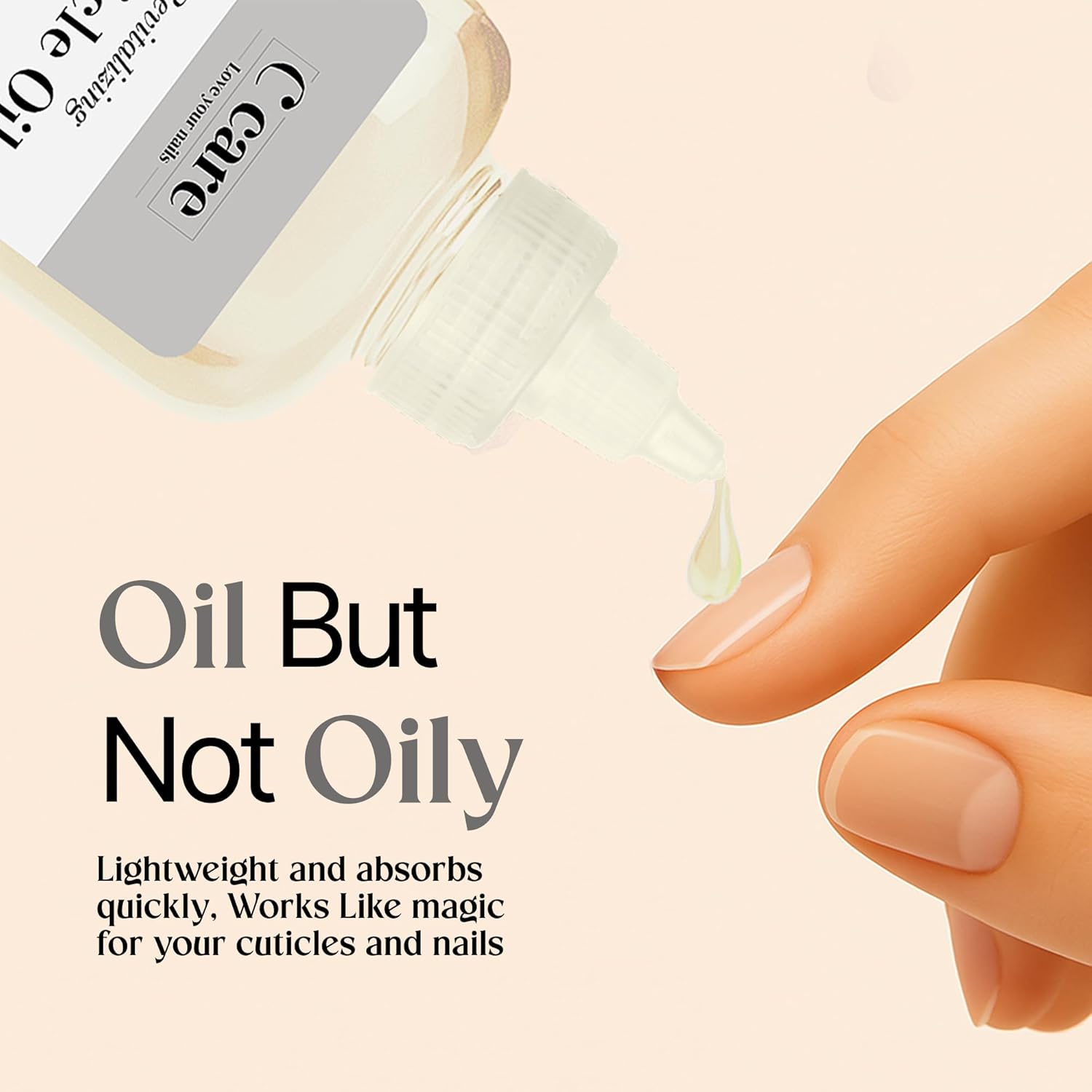 C CARE Fragrance-Free Cuticle Oil For Nails - Repairs Cuticles Overnight - Moisturizes and Strengthens Nails and Cuticles - 8 oz-Velvo Beauty