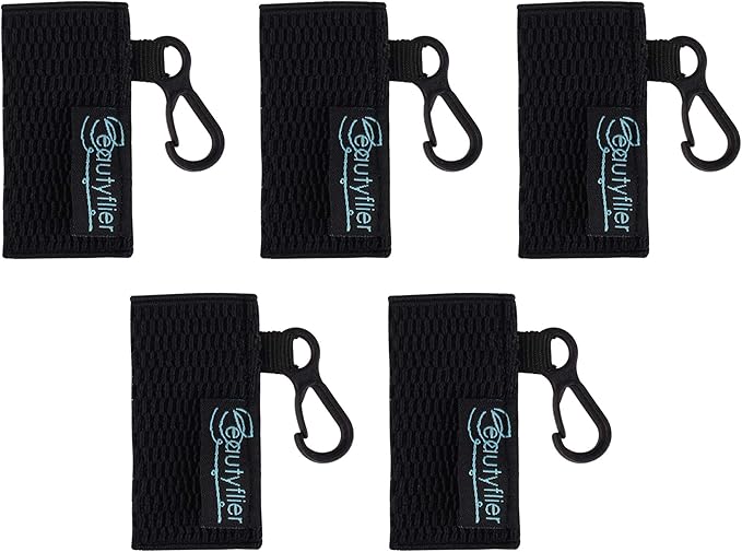 Beautyflier Cute Elastic Lip Balm Holder Keychain, Lipstick Sleeve Chapstick Sleeve Holder for Burts Bees Chapstick-Velvo Beauty