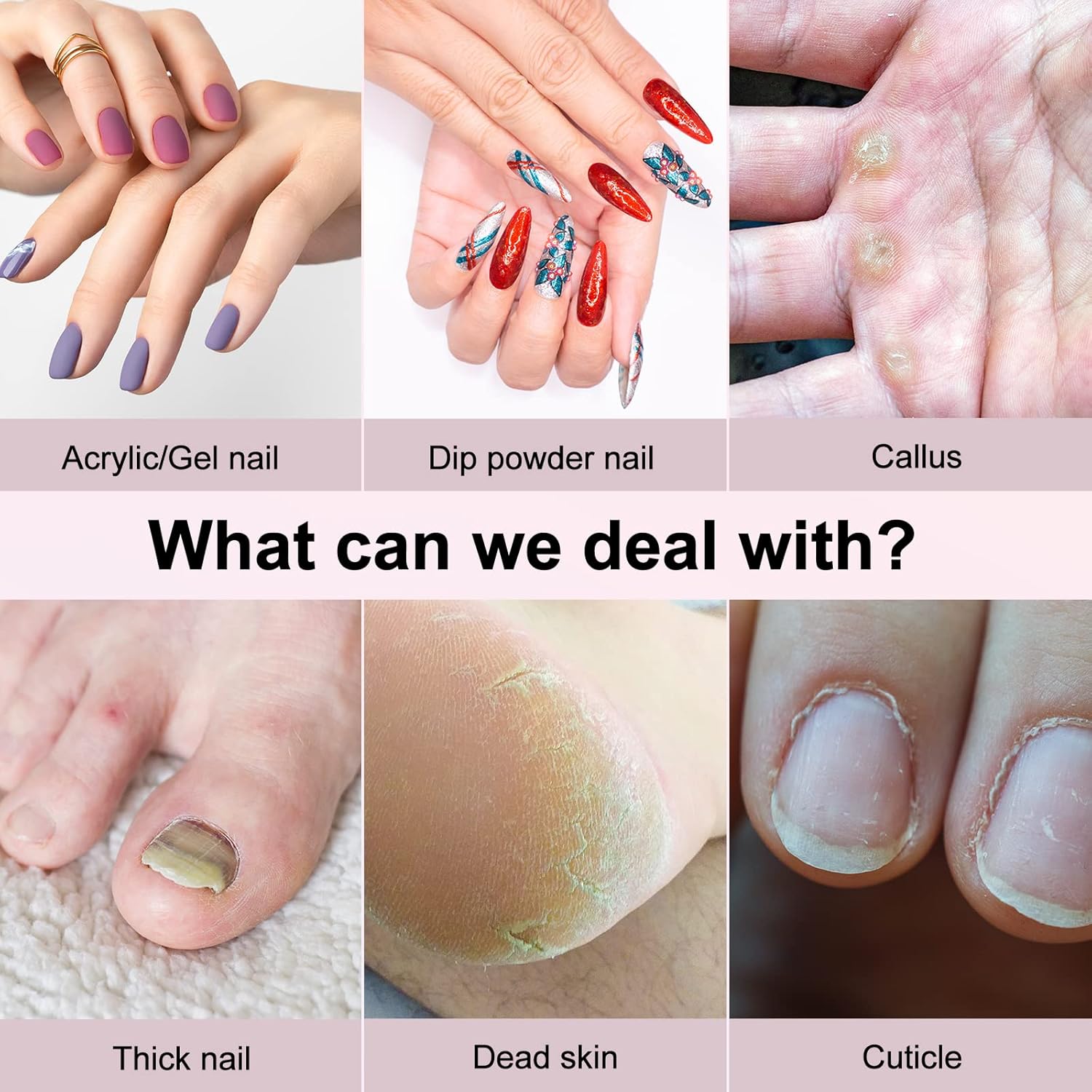 COSLUS Cordless Nail Drill Electric File: Professional for Acrylic Gel Dip Powder Nails Portable Nail Drill Machine Kit for Manicure Pedicure Nail Set with Everything Rechargeable Lightweight-Velvo Beauty