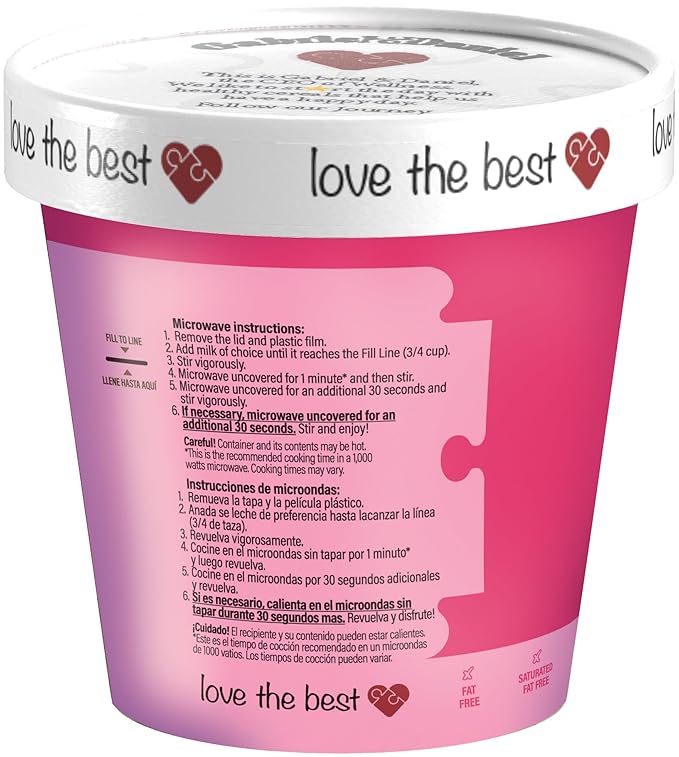 Gabriel & Daniel Organic Instant Creamy Wheat (Farina) Hot Cereal Cup – Non-GMO, Pure and Organic Breakfast Cereal – Rich in Iron & Vitamin C for a Nourishing and Quick Meal – Smooth & Creamy Texture (Pack of 6)-Velvo Beauty